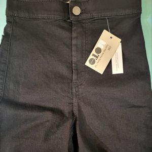 NWT Ladies High Waisted Tall Skinny Black Jeans By Topshop Joni sz 26